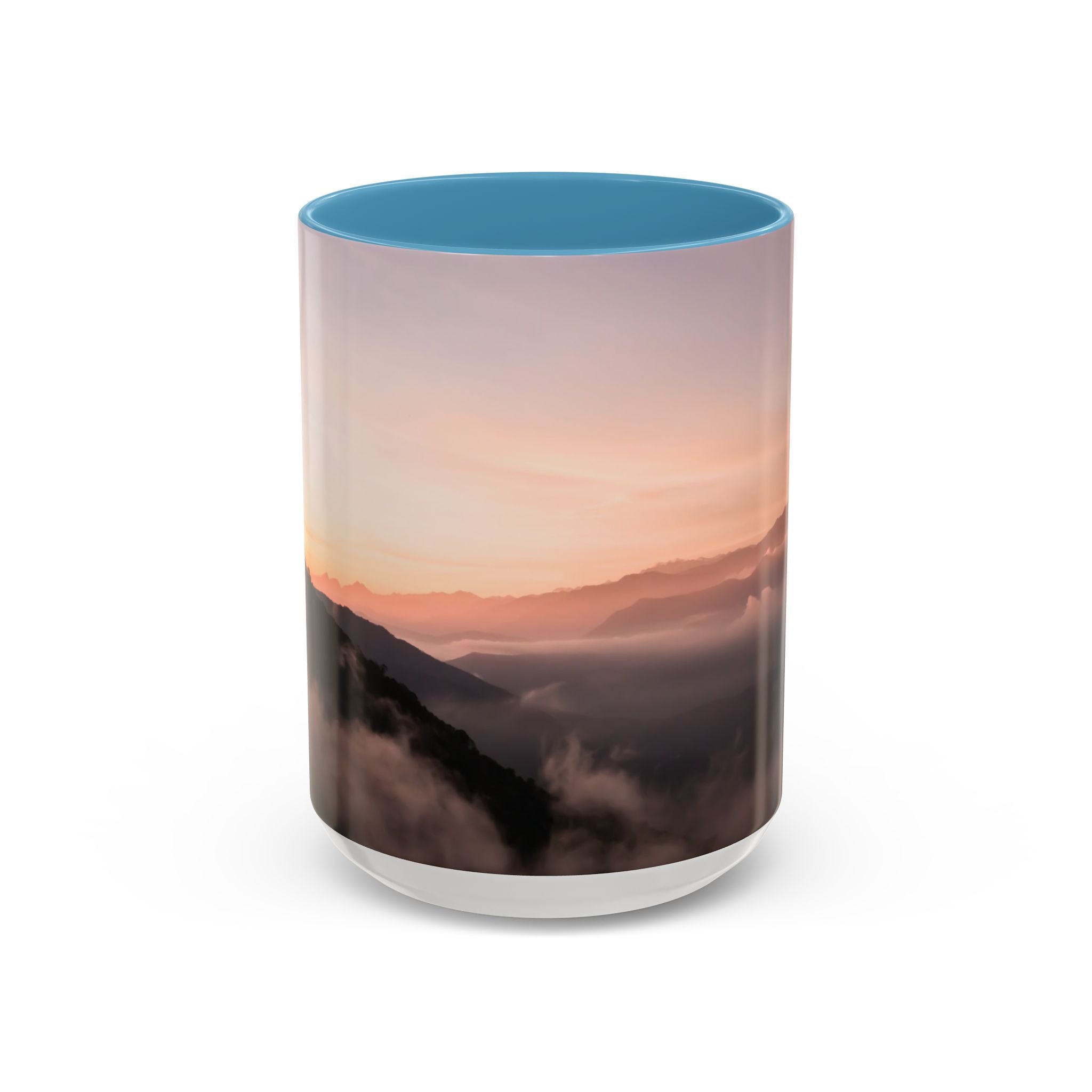 Wisdom Creation . Sunset Sky Accent Coffee Mug - Perfect for Cozy Mornings and Relaxing Evenings