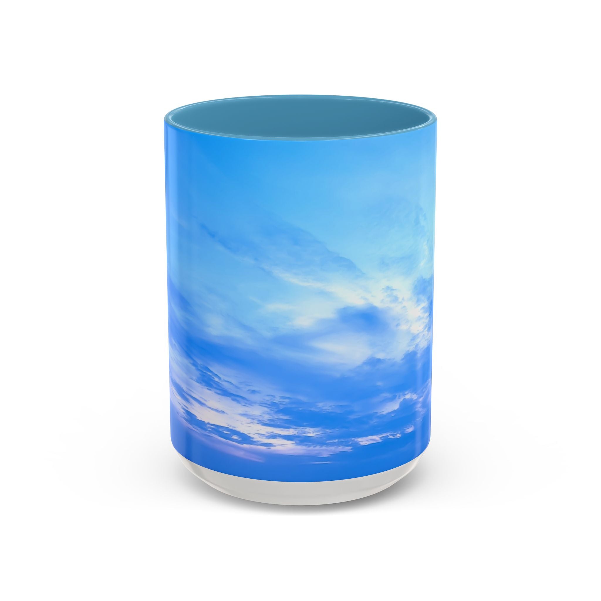 Power Creation . Sunset Sky Accent Coffee Mug - Perfect for Cozy Mornings and Relaxing Evenings