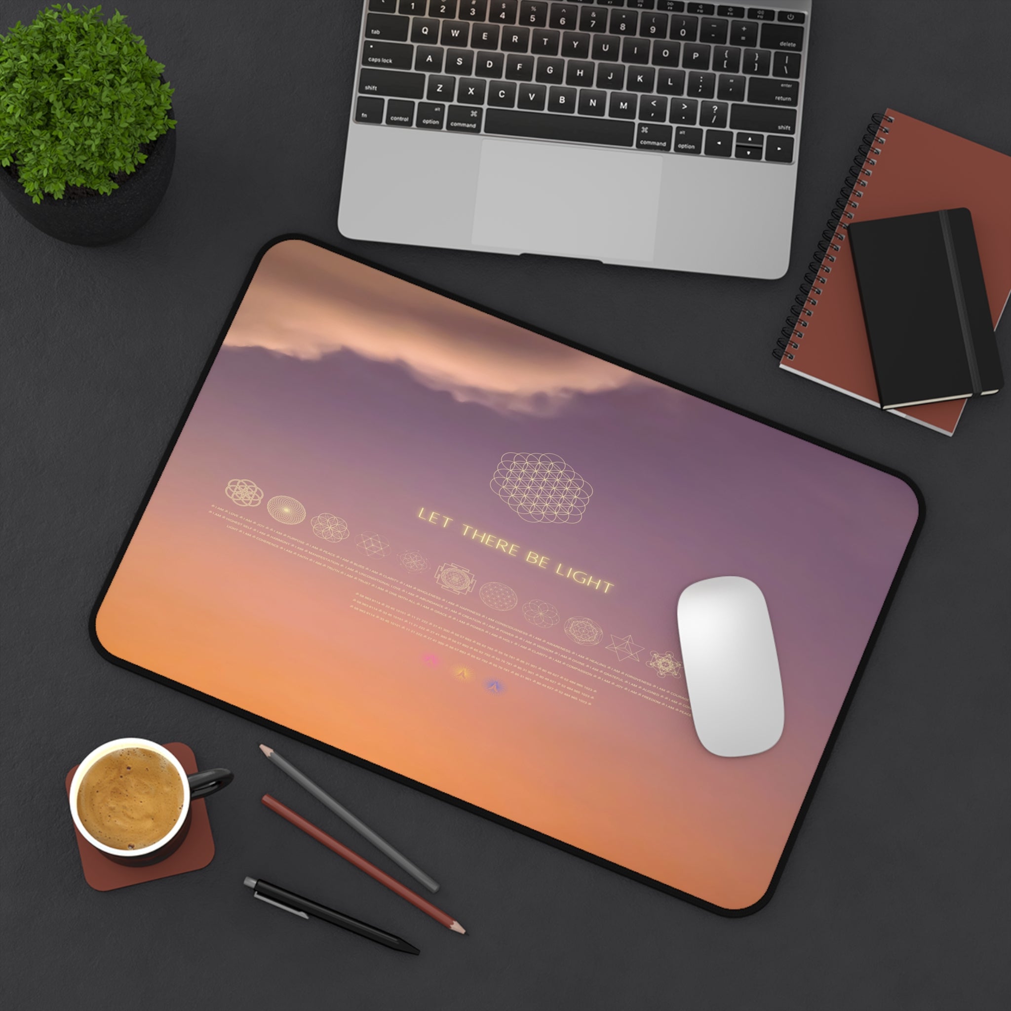 Let there be light - Desk Mat