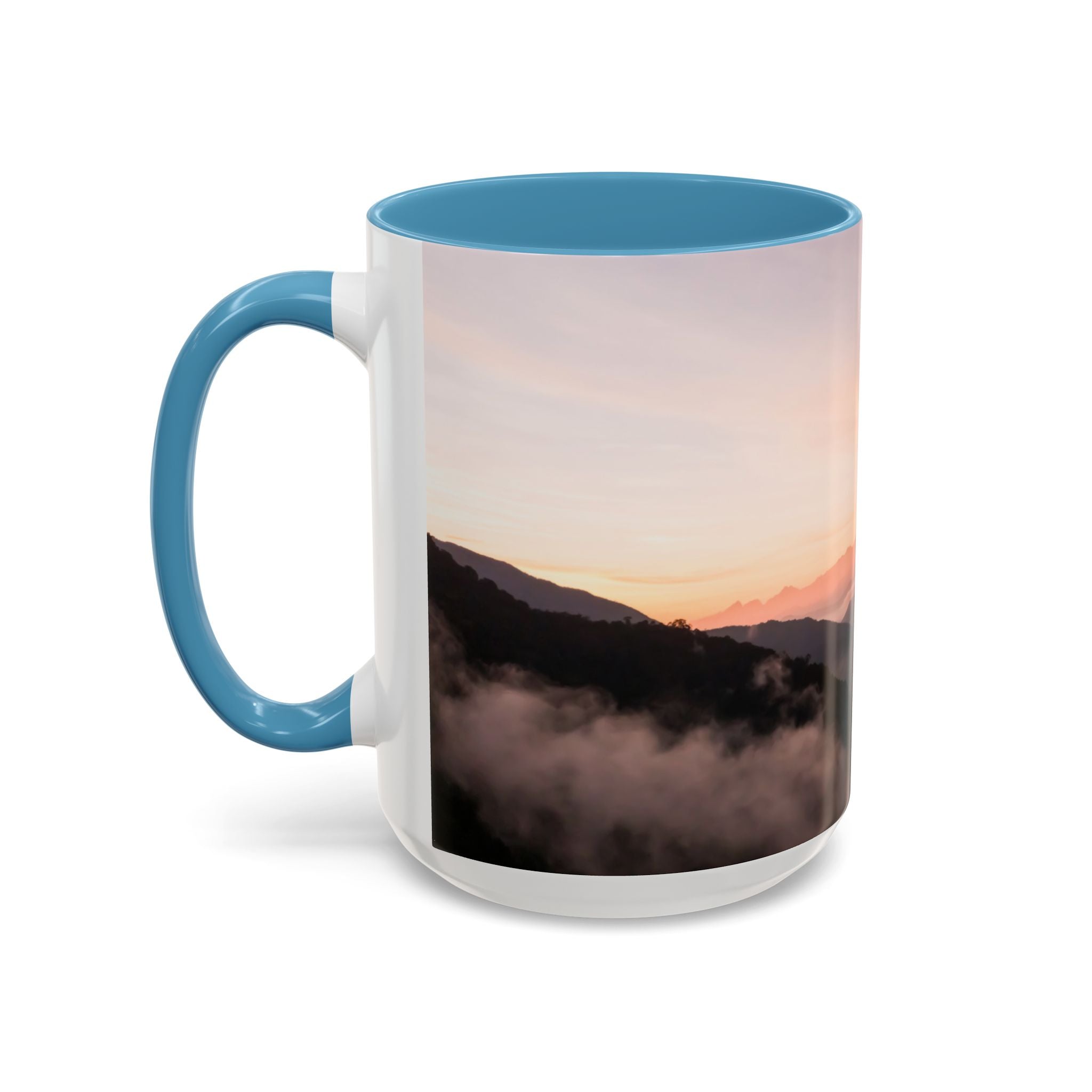 Wisdom Creation . Sunset Sky Accent Coffee Mug - Perfect for Cozy Mornings and Relaxing Evenings