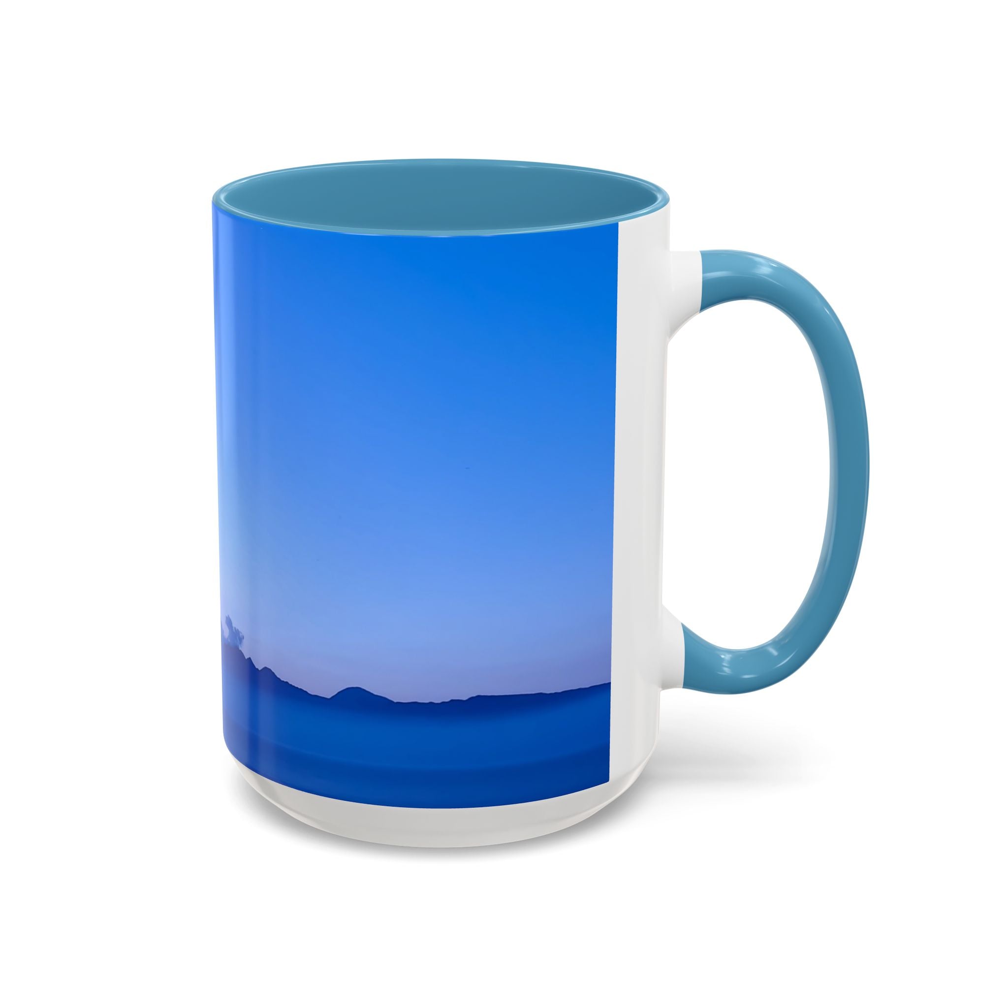 Power Activation . Sunset Sky Accent Coffee Mug - Perfect for Cozy Mornings and Relaxing Evenings