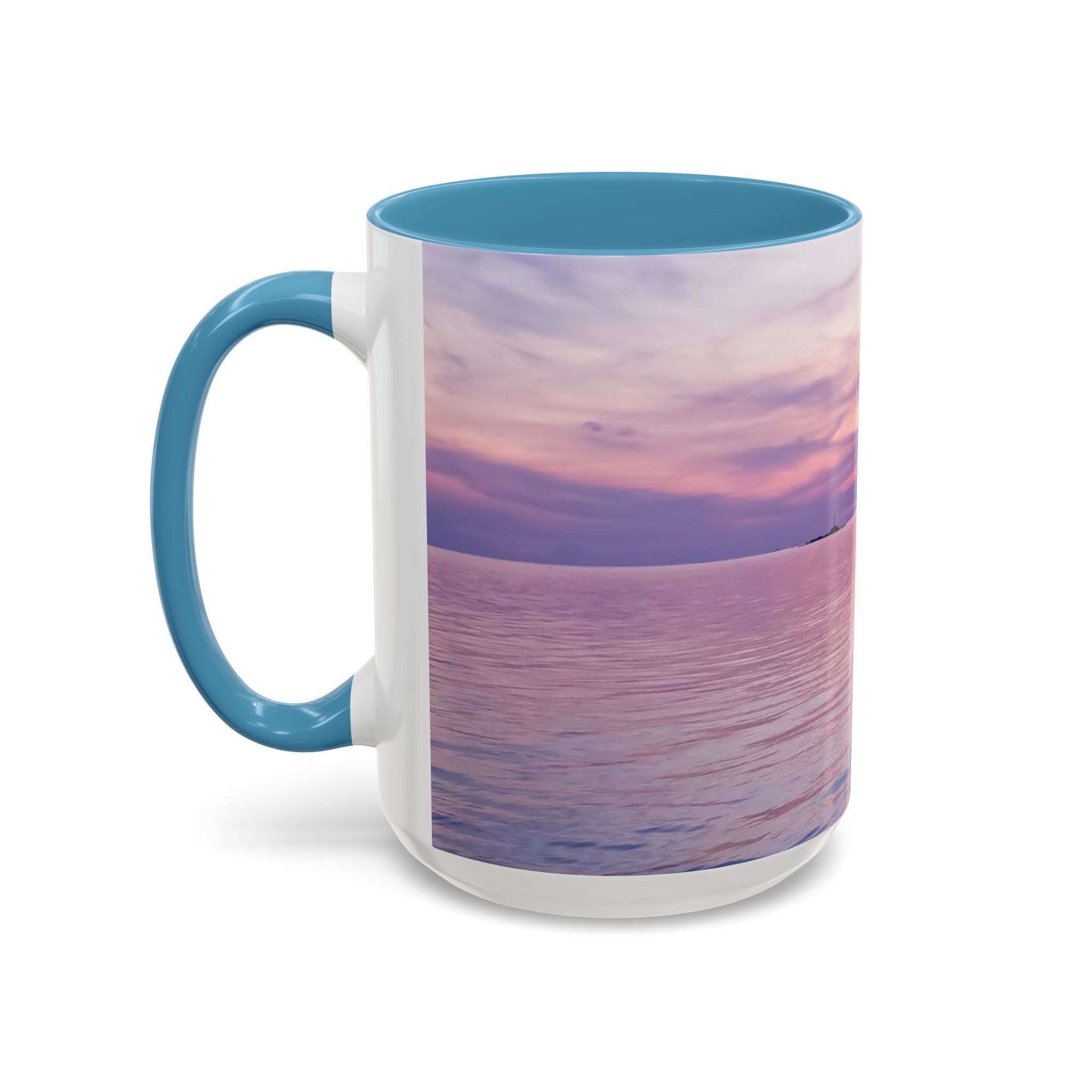 Power Connection . Sunset Sky Accent Coffee Mug - Perfect for Cozy Mornings and Relaxing Evenings