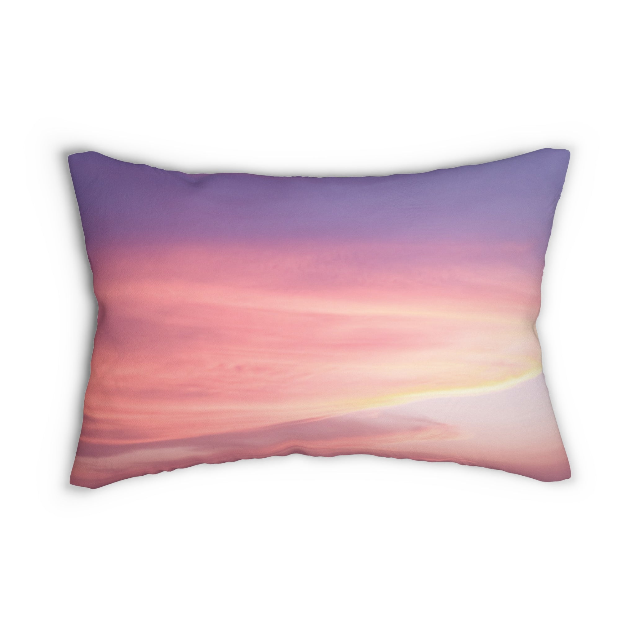 Love Activation - Pastel Sunset Lumbar Pillow - Relaxing Home Decor